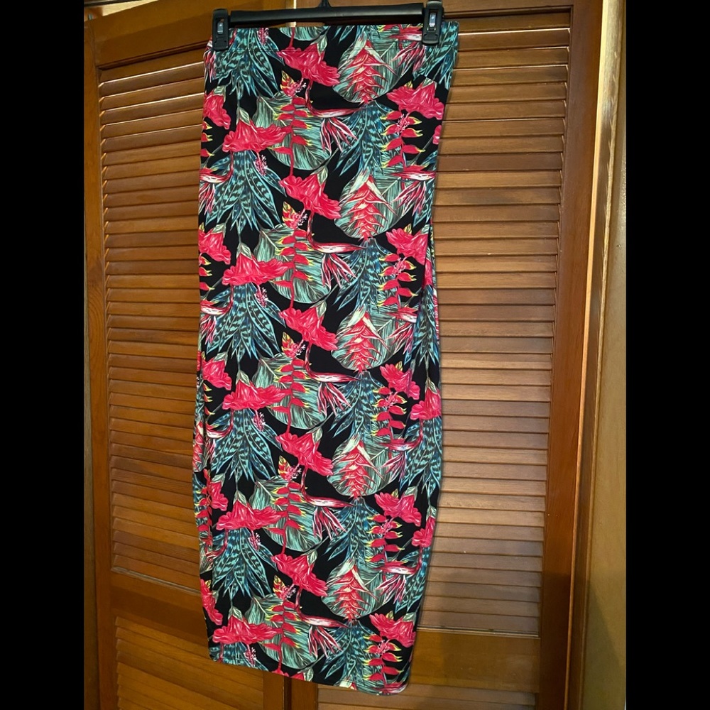 Multi Printed Pattern Tube Dress